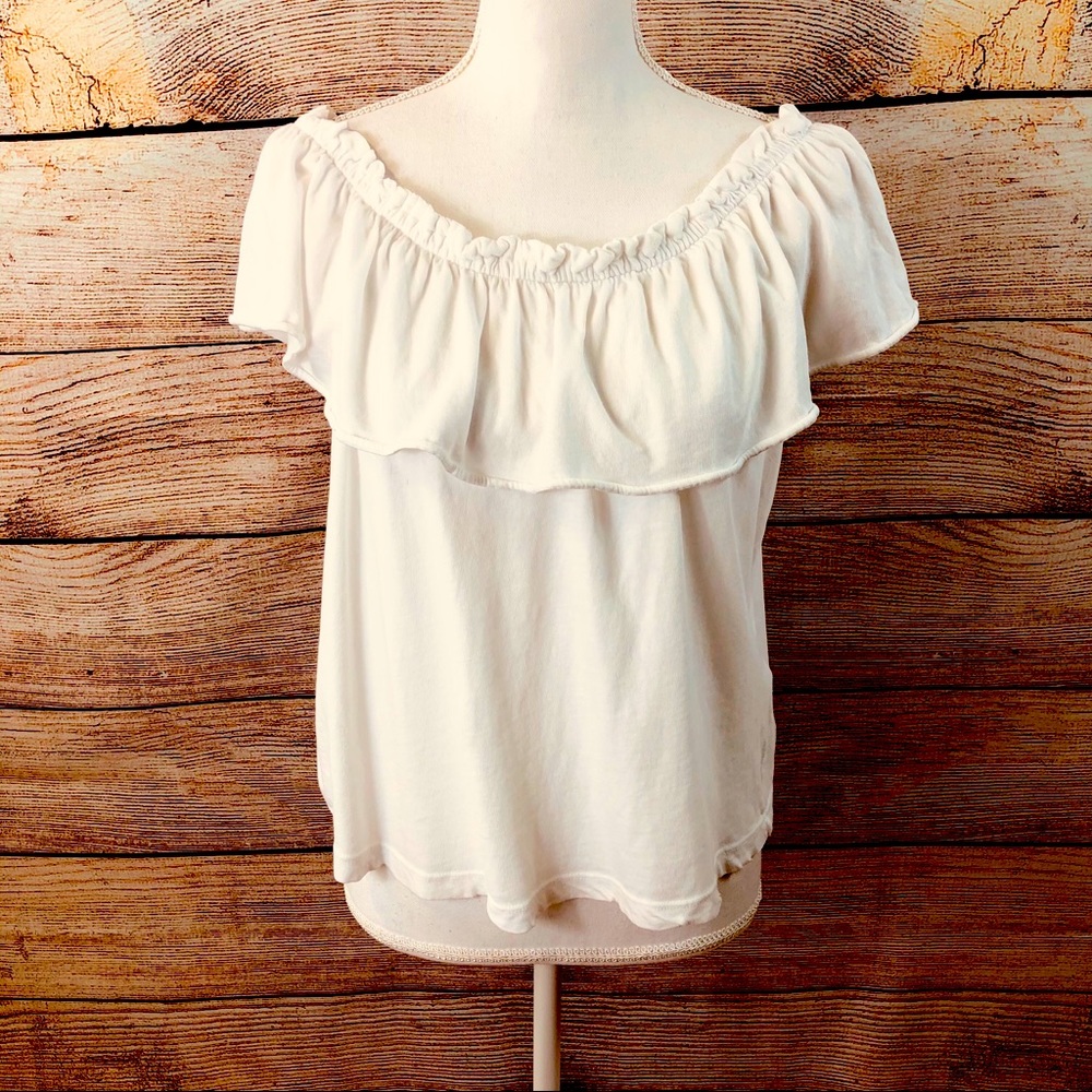 White Current/Elliot Ruffle top - Picture 2 of 6